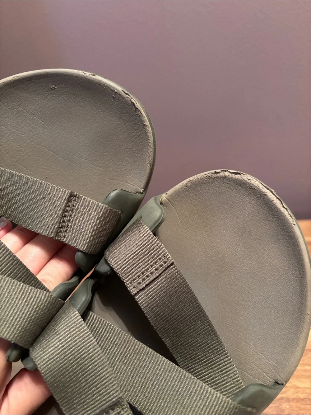 Chaco Z/1 Classic Men’s Adjustable Strap Sport Sandals Olive Green Size 9